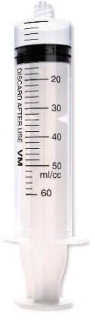 Шприц ін’єкційний 3-компонентний, Luer Lock, 50(60)мл, з голкою 18G Vogt Medical